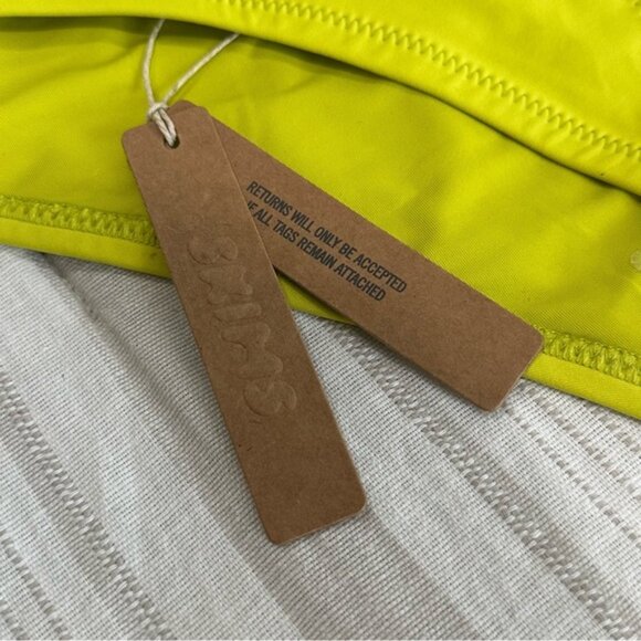 SKIMS Vibrant Neon Yellow Bikini Bottom Thong Swim 3X - Picture 3 of 5